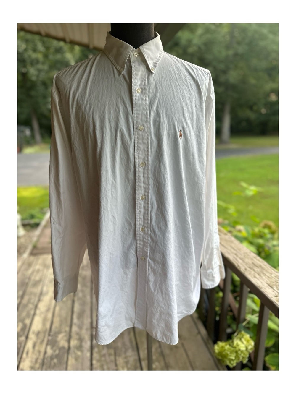 Ralph Lauren Classic White Button-Down Dress Shirt